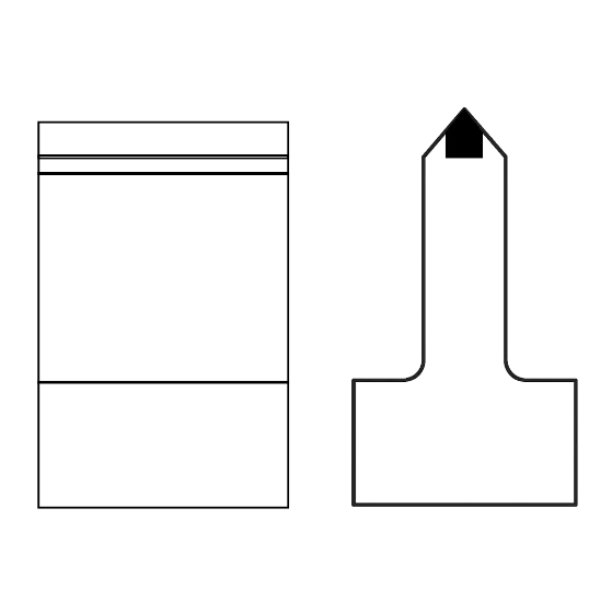 Couteau forme T (carbure droit ou rayonné)