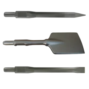 Pic, Burin, Pelle diamètre 24 / HEX.30 avec plat