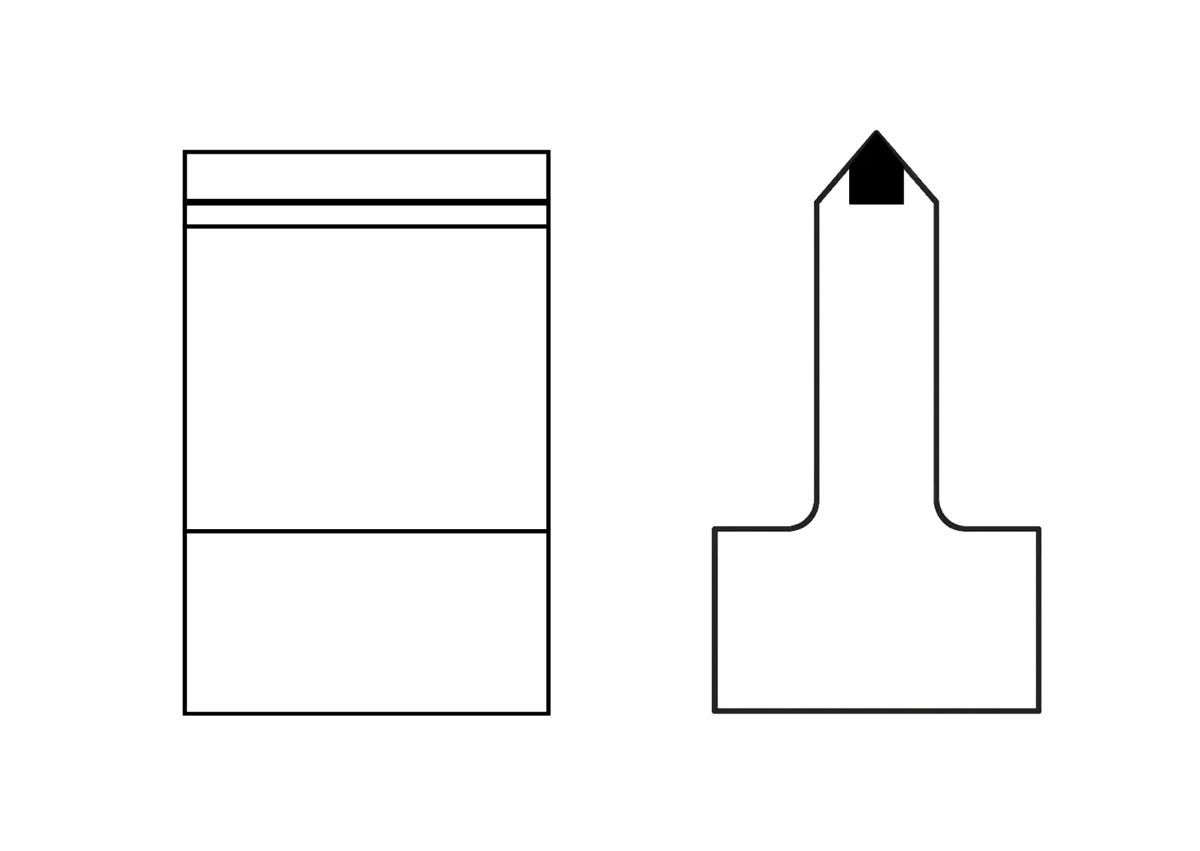 Couteau forme T (carbure droit ou rayonné) – Image 2