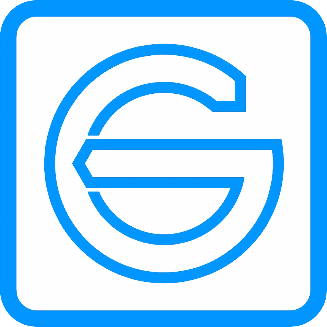 Icône Bleu avec le G centrale Guillet